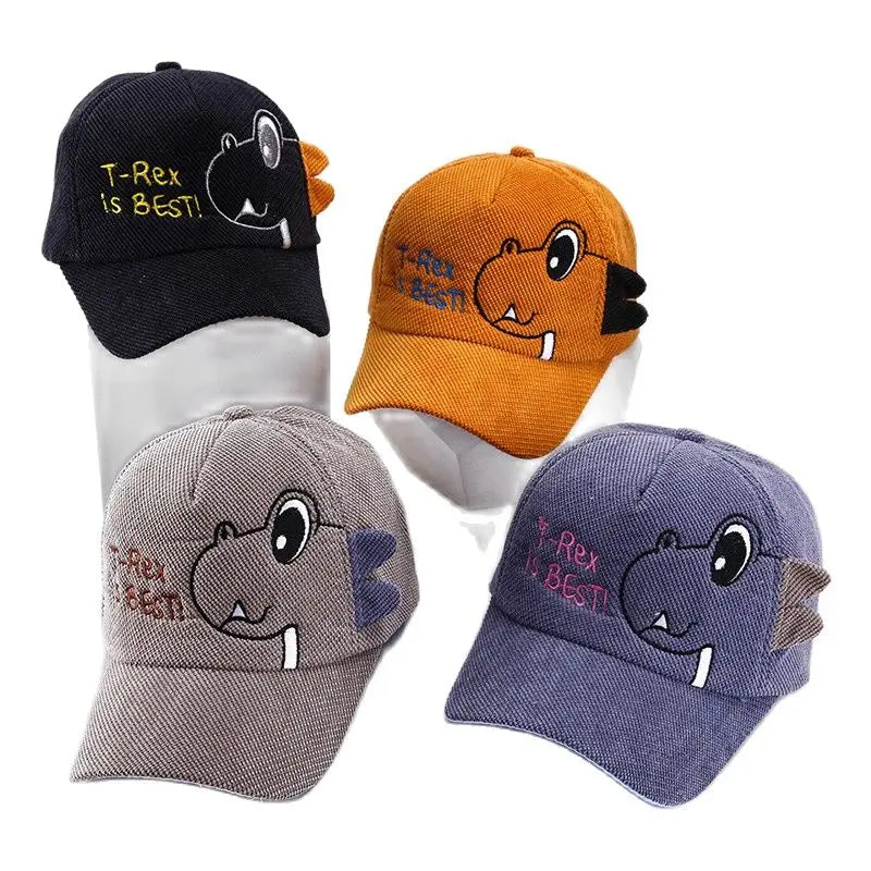 Cute Baby Caps Cartoon Dinosaur Kids Boy Baseball Cap