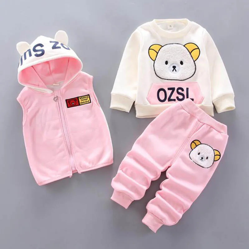 Baby Boys And Girls Clothing Set Tricken Fleece Children