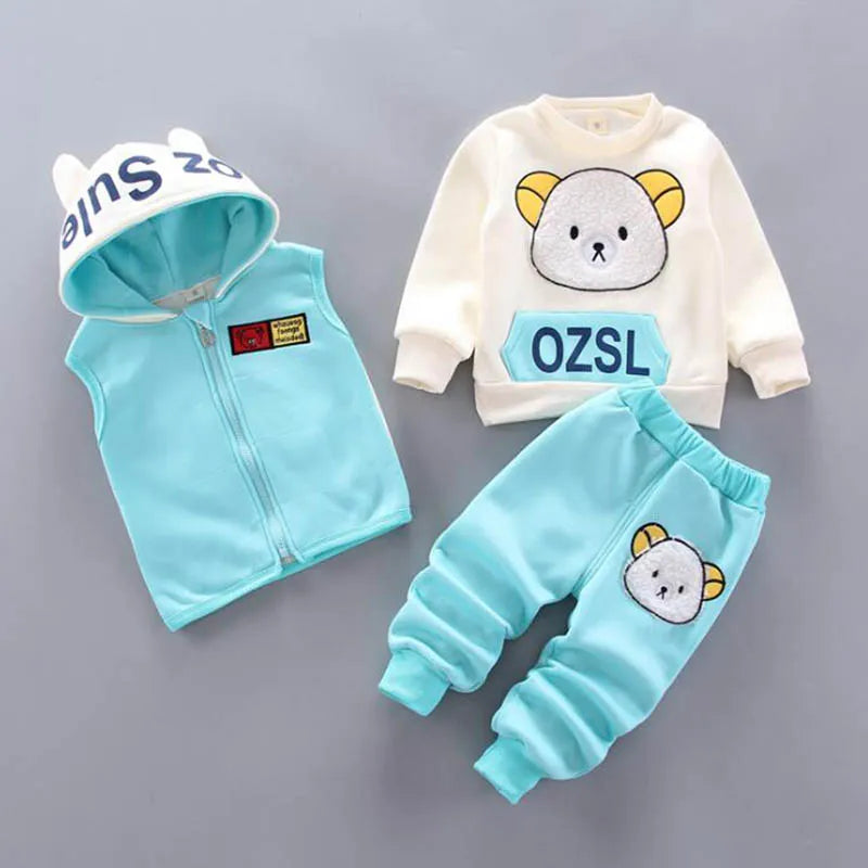 Baby Boys And Girls Clothing Set Tricken Fleece Children