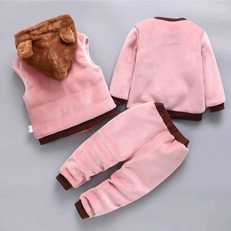 Baby Boys And Girls Clothing Set Tricken Fleece Children
