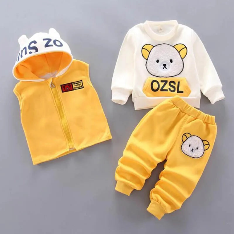 Baby Boys And Girls Clothing Set Tricken Fleece Children