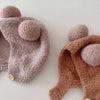Infant Hat Baby Beanie Girl Boy Hat Fleece Wool Hemming Caps