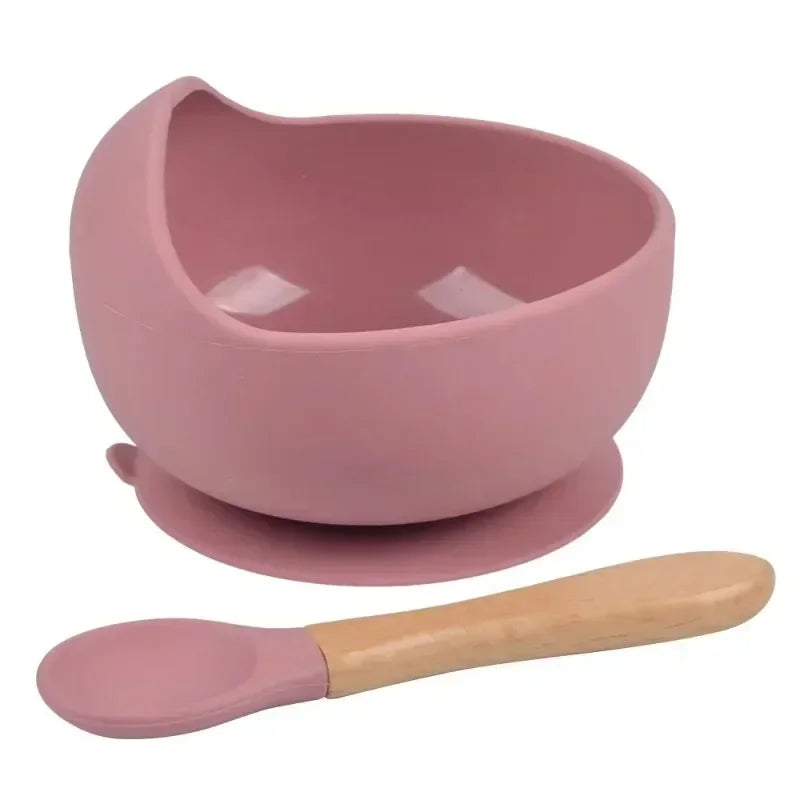 Silicone Baby Feeding Bowl Tableware for Kids Waterproof