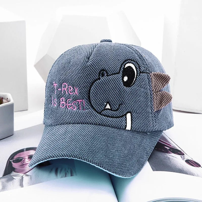 Cute Baby Caps Cartoon Dinosaur Kids Boy Baseball Cap