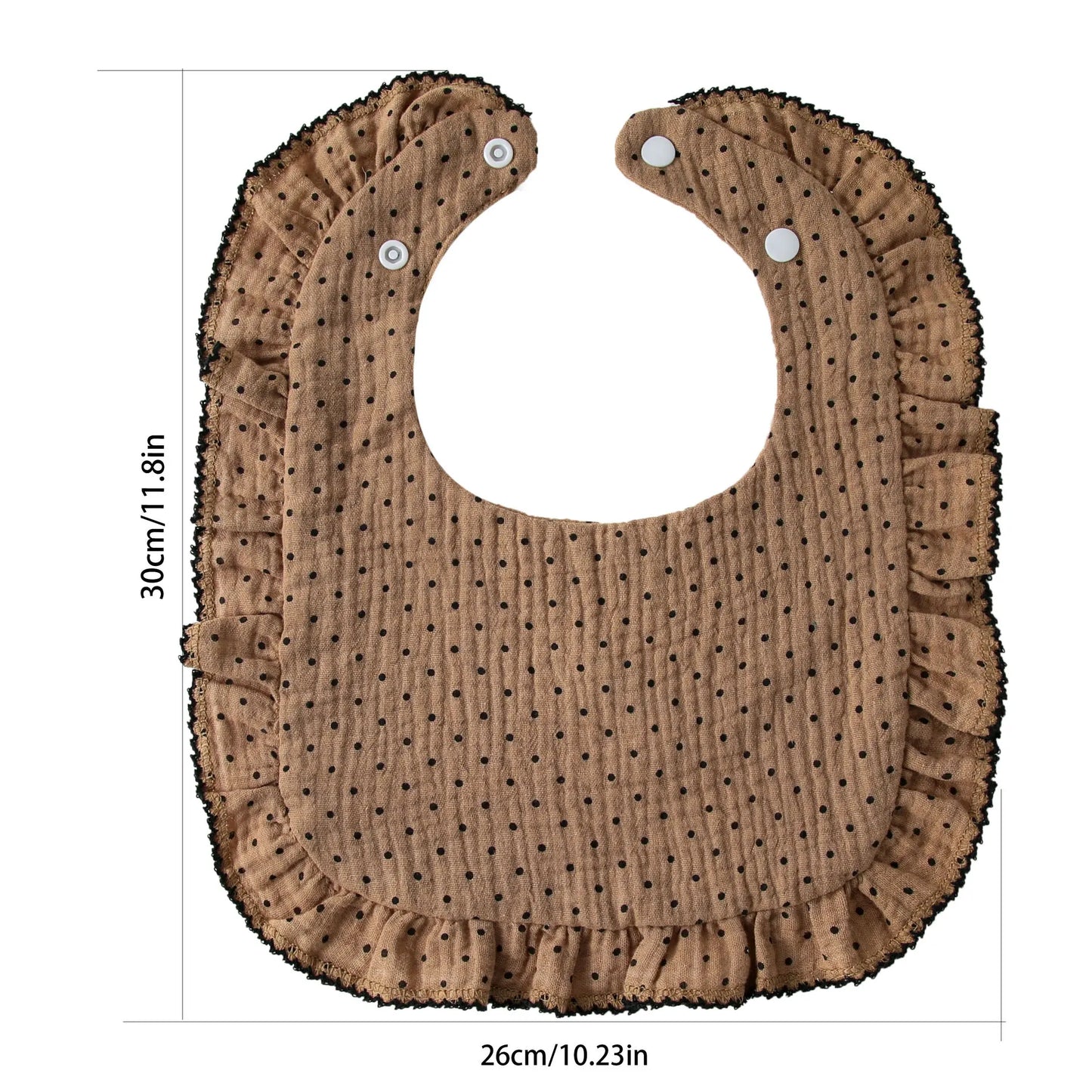 Baby U-shaped Feeding Drool Bib Ruffle Floral Infants Saliva