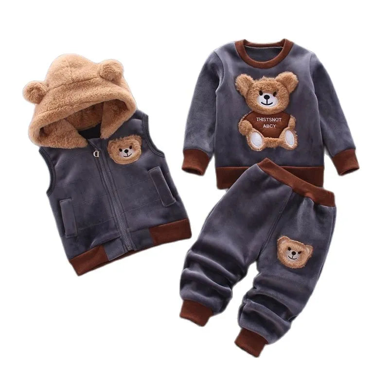 Baby Boys And Girls Clothing Set Tricken Fleece Children