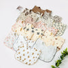 Baby U-shaped Feeding Drool Bib Ruffle Floral Infants Saliva
