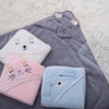 Cartoon Baby Bath Towel Swaddle Blanket Solid Color Coral