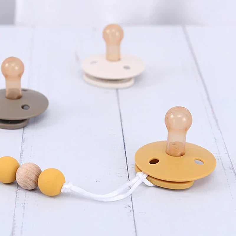 Baby Pacifier Silicone Baby Pacifiers Bibs Pacifier Solid Nipple
