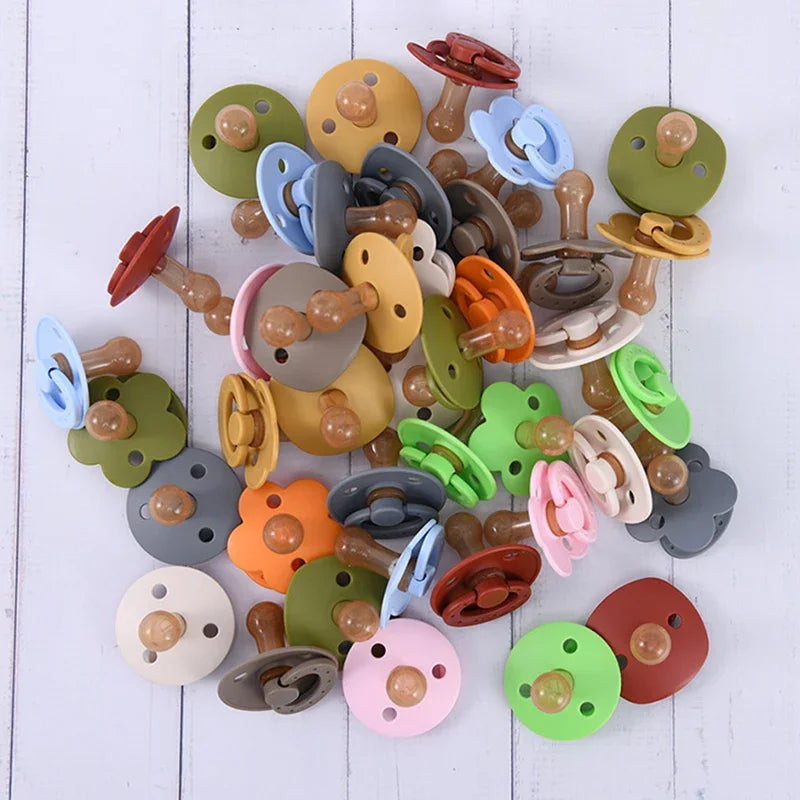 Baby Pacifier Silicone Baby Pacifiers Bibs Pacifier Solid Nipple