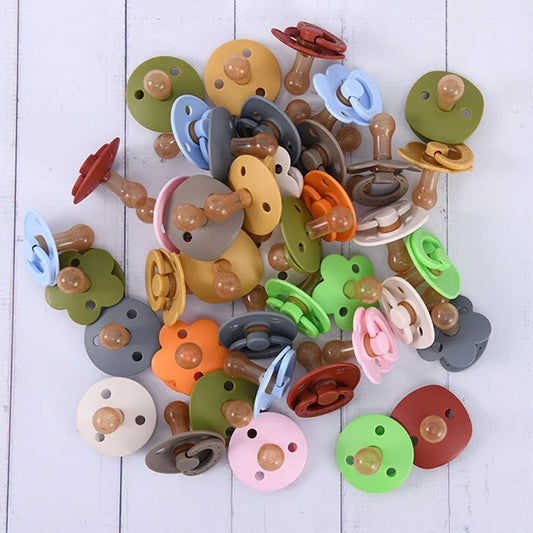 Baby Pacifier Silicone Baby Pacifiers Bibs Pacifier Solid Nipple