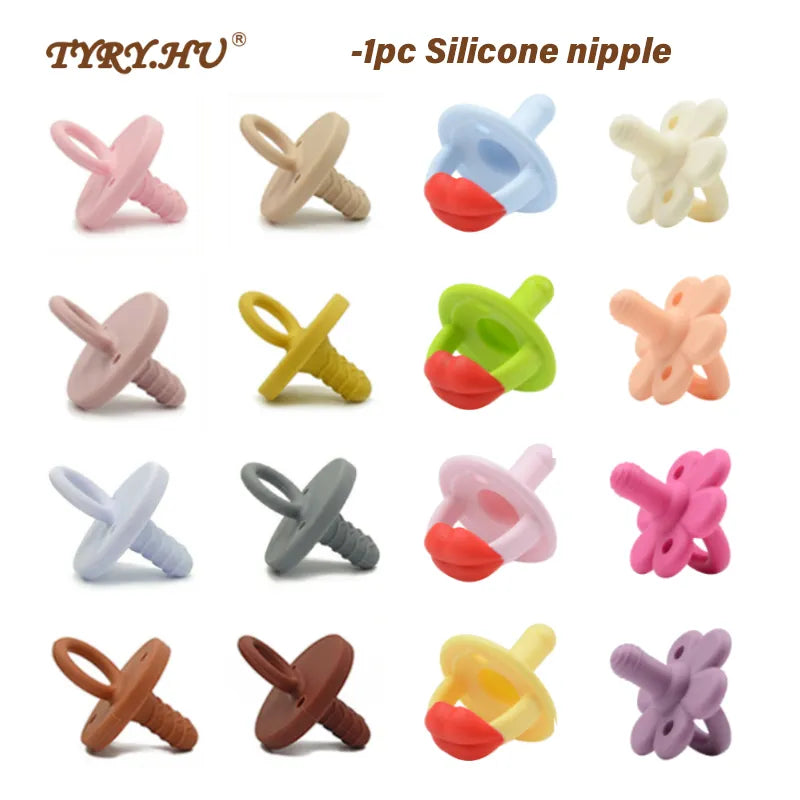Baby Newborn Soft Food Silicone Nipple Infant Safe