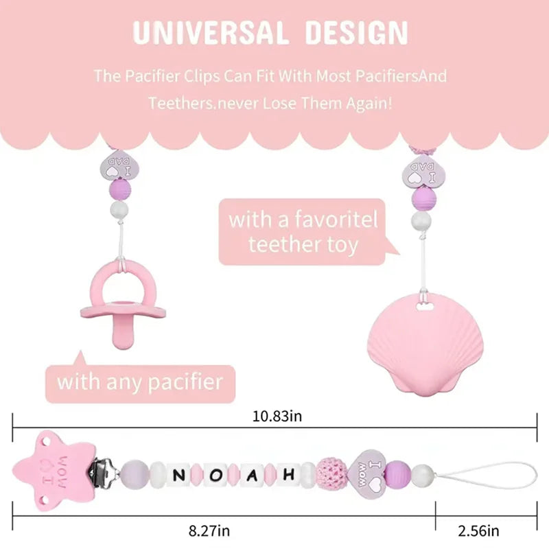 Custom Name Handmade Personalize Dummy Clips Pacifier