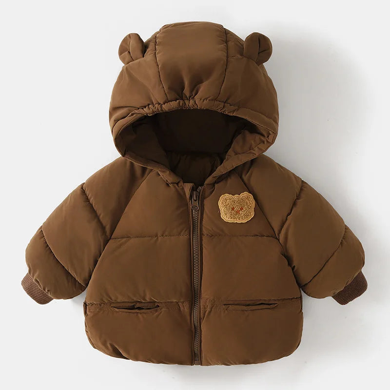 Cartoon Bear Baby Winter Coat Thicken Cotton Jacket