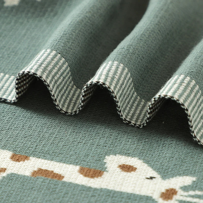 Newborn Baby Blankets Super Soft Knitted Infant Kids Boys