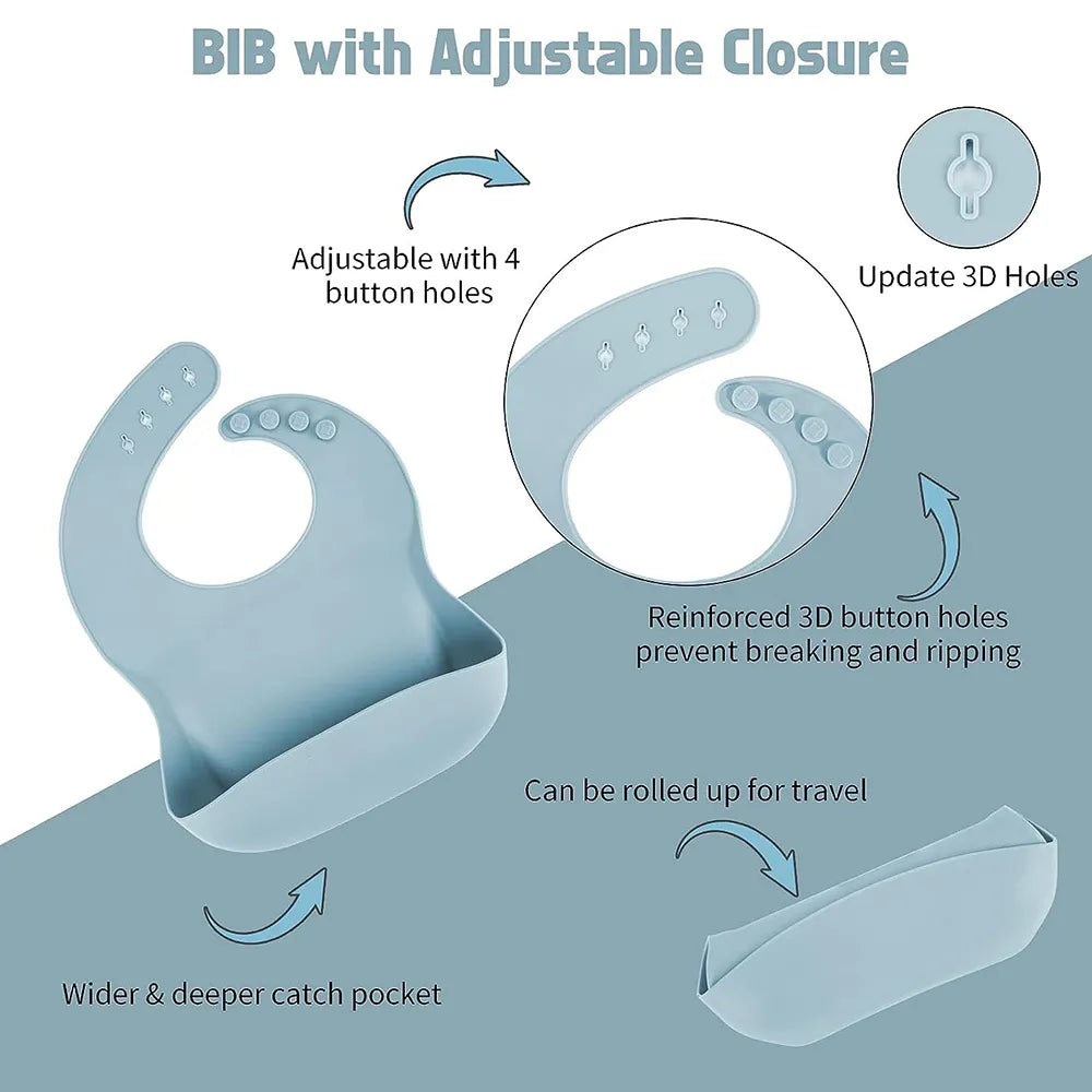 Children's Dishes Set Baby Silicone Tableware