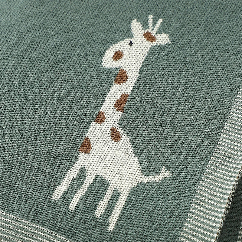 Newborn Baby Blankets Super Soft Knitted Infant Kids Boys