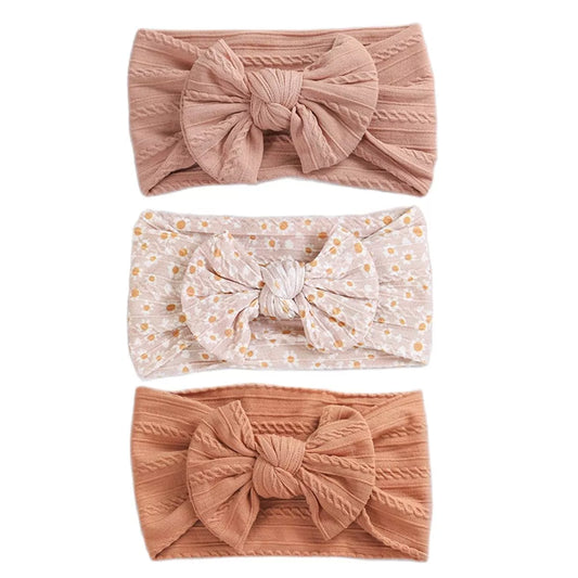 3pcs/lot Cable Knit Baby Girl Headband Bandeau Bebe