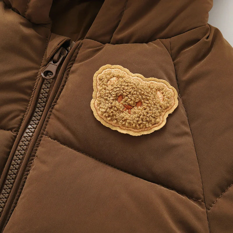 Cartoon Bear Baby Winter Coat Thicken Cotton Jacket