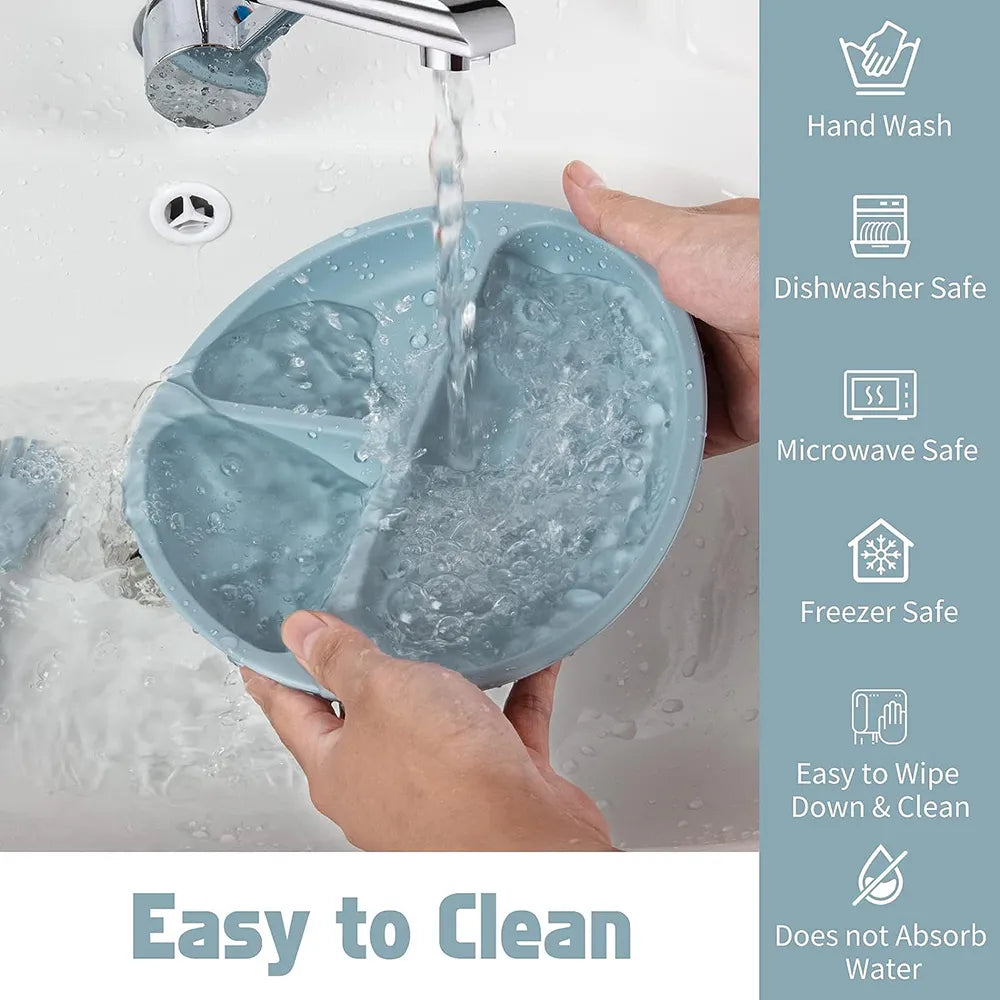 Children's Dishes Set Baby Silicone Tableware