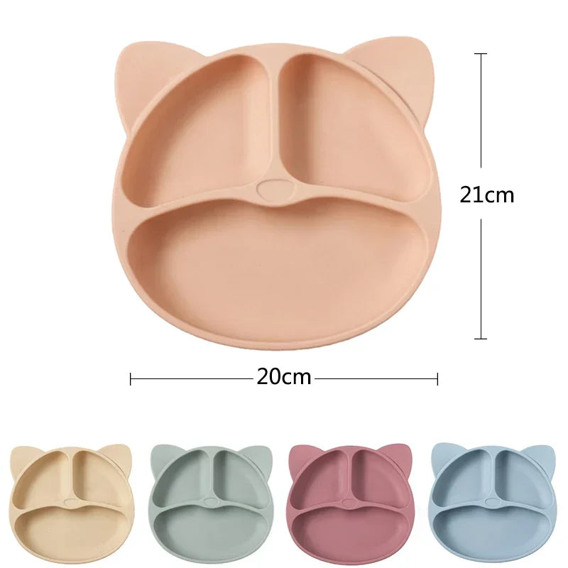 Baby Silicone Dining Plate Kids Feeding Plate Sucker