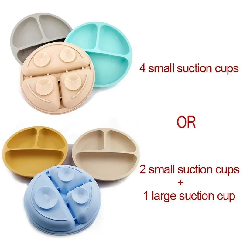 Baby Silicone Dining Plate Kids Feeding Plate Sucker